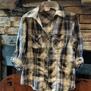 Medium Jr Rue 21 Western Button Up